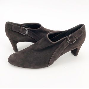 Stuart Weitzman Womens Size 9 Brown Ankle Booties